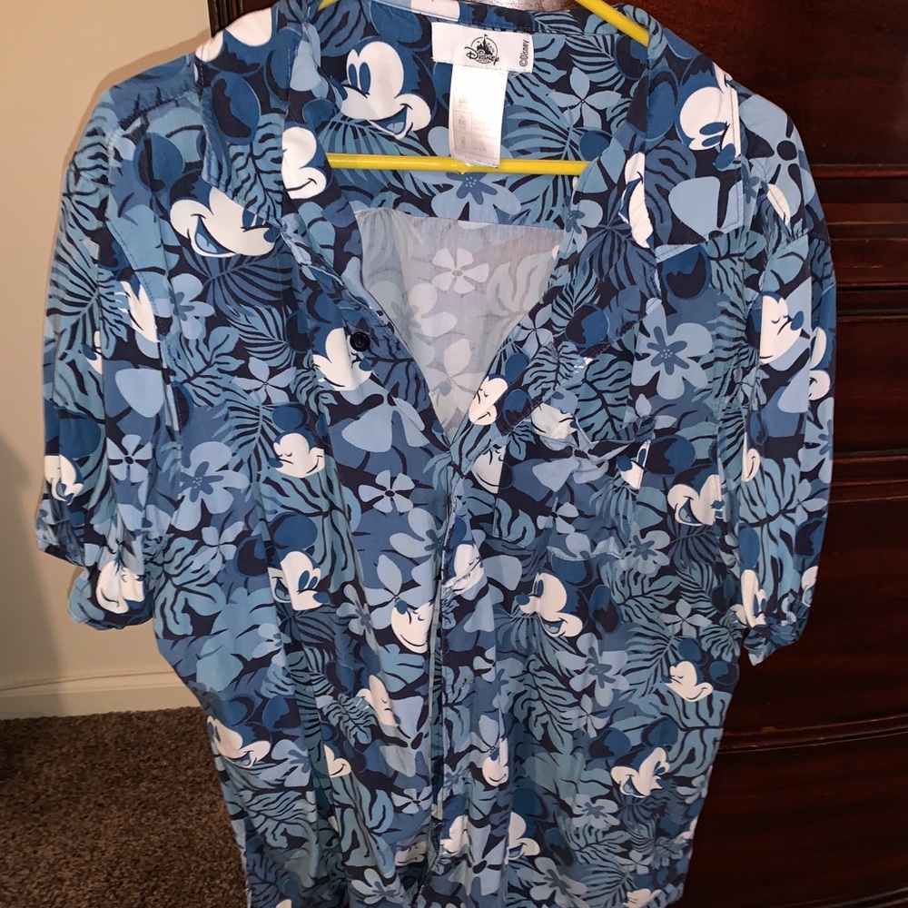 Mickey Mouse button down